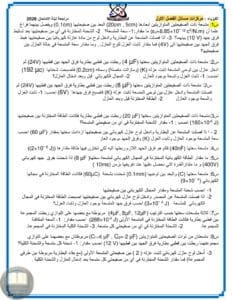 ملزمة مراجعة مركزة فيزياء ابرار الصميدعي السادس العلمي 2026 PDF